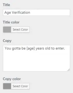 Text Color Settings